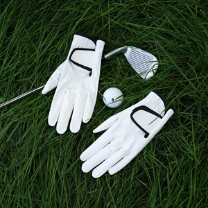 Guantes de Cuero Cabretta Ultra Duraderos para Golf, Protección de Muñeca, Guante de Golf con Logotipo Personalizado, Guante Blanco de Golf - Product Image 4