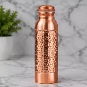 Bohemian Pattern <b>Metal</b> Water Bottle With Lid Portable Drinkware for Travel - Product Image 2