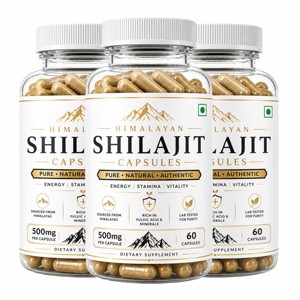 Cápsulas de Extracto de Shilajit del Himalaya 100% Auténticas OEM, Cápsulas Veganas de Shilajit de Alta Calidad, Ricas en Ácido Fúlvico para Hombres y Mujeres - Product Image 1