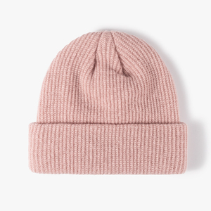 Bonnet d'hiver unisexe avec visière, chaud, double tricot, revers, pour voyage, en tissu courant, tailles adultes - Product Image 1