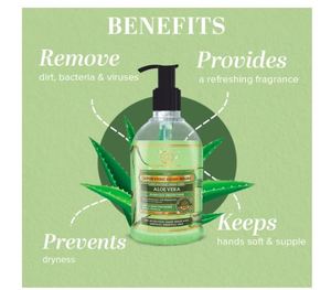 Jabón de Manos Natural Khadi con Aloe Vera, Jabón Líquido Herbal para una Limpieza Suave, Ayuda a Mantener las Manos Suaves e Hidratadas - Product Image 3