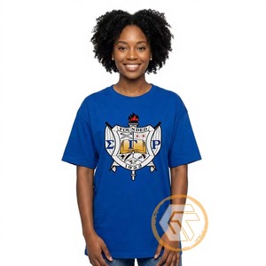 Wholesale GREEK TREASURES Sigma Gamma Rho Women's Sorority T-Shirt 100% Cotton Jersey Summer Breathable Quick Dry - Product Image 3