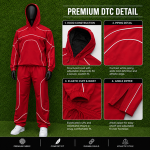 Conjunto Deportivo de Nylon Personalizado al por Mayor para Hombre, Chaqueta Cortavientos con Capucha y Pantalones, Ropa Deportiva para Gimnasio, OEM ODM - Product Image 5
