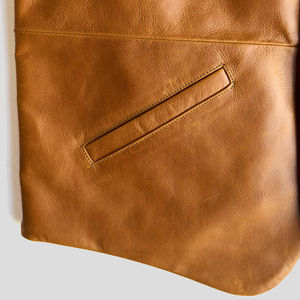 Nouveau prix de gros, gilet de moto en cuir de qualité supérieure Super Rider, gilet en cuir pour motard, pour hommes - Product Image 2