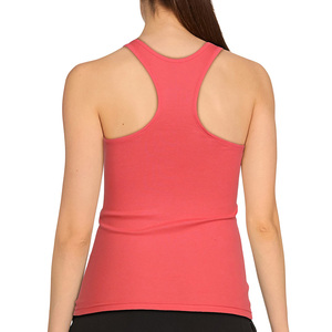 Camiseta sin mangas y chaleco deportivo para mujer, 100% algodón con mezcla de spandex, diseño con logo, transpirable, de secado rápido, ropa deportiva. - Product Image 6