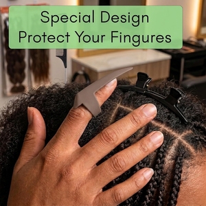 Outil de séparation des cheveux pour l'installation d'extensions, séparateur de doigts en forme d'anneau pour une séparation et un coiffage impeccables des cheveux - Product Image 6