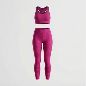 Conjunto Deportivo para Mujer, Leggings y Bra Deportivo sin Costuras, Tallas Grandes, Ropa Deportiva para Gimnasio, Yoga y Fitness - Product Image 1