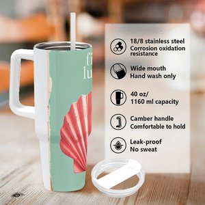 40Oz Large Tumbler <b>With</b> <b>Straw</b> For Team Earnings Call - Product Image 5