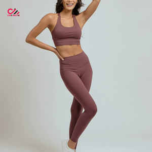 Cheap Price Women <b>Yoga</b> <b>Sets</b> Custom New Sportswear Women's <b>Yoga</b> <b>Set</b> Gym High Stretch Workout <b>Yoga</b> Leggings <b>Sets</b> - Product Image 4