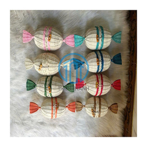 Panier Cadeau en Rotin Naturel Tressé pour l'Aïd, Contenants en Osier pour l'Hôtellerie, Emballage Cadeau Ramadan pour les Réunions de Famille - Product Image 2