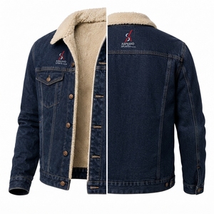 Premium Quality <b>Men</b> <b>Denim</b> <b>Jacket</b> Spring Breathable Waterproof Button Front Long Sleeves Chest Pockets Comfortable Everyday - Product Image 4