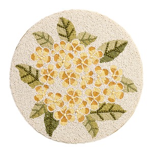 Handcrafted Flower Design <b>Beaded</b> <b>Placemat</b> Premium Decorative Dining Table Centerpiece For Modern Home Decoration - Product Image 6