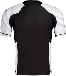 Rashguard professionnel pour homme, coupe ajustée sur mesure, fabrication OEM, tissu polyester respirant et à séchage rapide, pour les sports nautiques. - Product Image 2