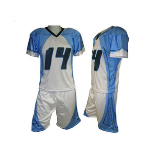 Ensemble d'uniformes de lacrosse personnalisés, directement de l'usine, respirant, séchage rapide, 100% polyester, short en jersey, col en V, taille élastique, unisexe - Product Image 1