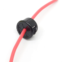 Flexible 1/2 pouces 3/4 pouces Nylon Pousser Extensible Oeillet Noir PVC Plastique Câble Tuyau Snap Douille Conduits Raccords