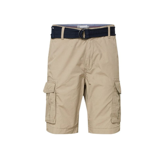 Pantalones Cortos Cargo Deportivos para Hombre, Color Caqui, Cintura Media Elástica, Algodón, Estilo Casual, con Bolsillos, Transpirables, Tejido - Product Image 4