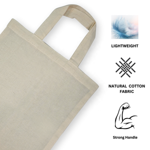 LMC กระเป๋าผ้าฝ้ายออร์แกนิก100% ระดับโลกน้ำหนักเบาทนทานใช้ซ้ำได้ซูเปอร์มาร์เก็ต - Product Image 2