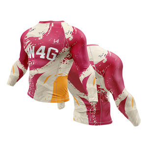 Maillot de sport léger et sans couture pour homme Wear 4 Games, imprimé sur mesure, 100 % polyester extensible, antibactérien - Product Image 4