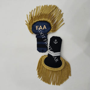 Epaulettes de Lujo Bordados con Hilo Metálico, Accesorios de Uniforme Personalizados para Decoración - Product Image 3