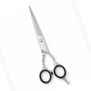 6.75 Inch Matte Silver Right-Handed Beard <b>Mustache</b> <b>Scissors</b> Professional Barber Grooming Shears 4Cr13 Stainless Steel Hair - Product Image 1