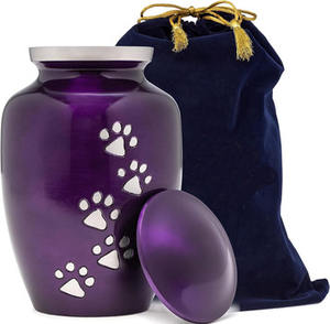 Ataúdes y Urnas Decorativos para Mascotas, Diseño Moderno, Acero Inoxidable, Ecológicos, Forma de Lágrima, Logotipo Personalizado para Cenizas de Perros, Venta al Por Mayor a Bajo Precio - Product Image 1