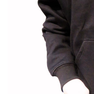 Sweat-shirts et pulls molletonnés pour hommes en molleton bouclette 100% coton épais, coupe oversize à épaules tombantes, avec logo personnalisé - Product Image 2