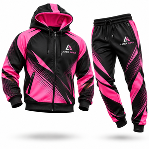 Conjunto Deportivo Profesional Personalizado por Sublimación, Ropa de Entrenamiento para Equipos, Chaqueta y Pantalones Transpirables de Alto Rendimiento - Product Image 1