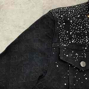 Solid Traders Top Selling Men's Denim <b>Rhinestone</b> <b>Jackets</b> 100% Cotton Eco Friendly Quick Dry Breathable HIGH STREET Customized - Product Image 6