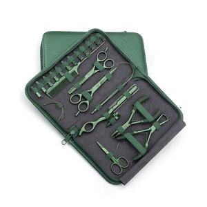 Professional Hair Extension Tool Kit Stainless Steel Pliers Hook <b>Needle</b> Loop Tool <b>Beads</b> Thread Clips Complete Salon Hair - Product Image 5