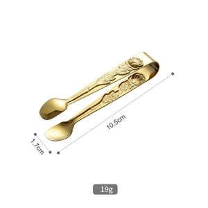 Stainless Steel Ice Tongs Sawtooth Anti-Slip Food Clip Metal Sugar Cube Tong Small Kitchen Serving Tongs for Bar Buffet Party - Product Image 6