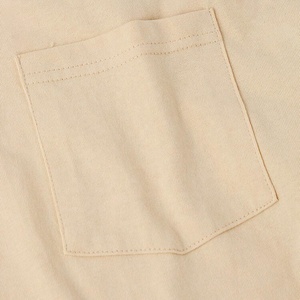 2025 Camiseta de manga corta para hombre, calidad de exportación, algodón Vintage, estampado personalizado, con bolsillo lateral - Product Image 4