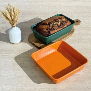 Molde para Hornear Cuadrado de 8 Pulgadas, Revestimiento Antiadherente Premium para Hornear Pasteles con Buen Desmolde - Naranja - Product Image 3