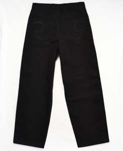 Vintage Custom Embroidered Baggy Jeans <b>Men</b>’s Wide Leg Streetwear <b>Denim</b> Pants Gothic Hip Hop Loose Fit Oversized Trousers - Product Image 5