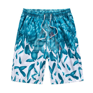 Shorts de plage brillants pour hommes 100% coton, taille élastique, légers, respirants, séchage rapide, écologiques, coupe ample, décontractés - Product Image 1