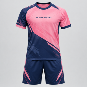 Ensemble d'uniformes de football 100 % polyester à séchage rapide et respirant 2026 unisexe pour conception personnalisée, logo imprimé, taille noire, sublimation - Product Image 4