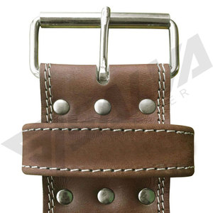 Ceinture de musculation en cuir de vachette robuste pour soulevé de terre et squats, avec protection professionnelle pour l'entraînement musculaire unisexe - Product Image 6