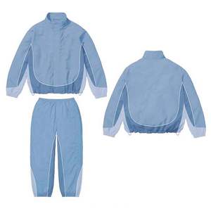 ชุดวอร์มสีเขียวแดงแบบ unisex แขนยาว ซิปปิด ทรงสปอร์ต สำหรับผู้ใหญ่ ใส่ได้ในฤดูหนาว แห้งเร็ว ผลิตจากโพลีเอสเตอร์ ทรงปกติ - Product Image 3