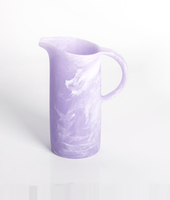 Carafe à eau en résine noire moderne, solide et durable, avec poignée, écologique, compatible lave-vaisselle et micro-ondes, pour la maison, les fêtes et le camping