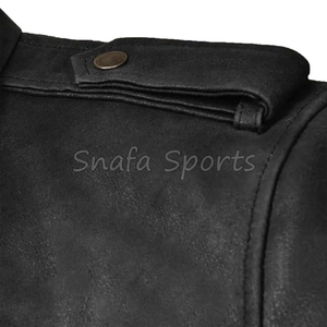 Wholesale Leather Zipper Jacket For Men OEM Customized a New Stand-up Collar Jacket for Men's In Wholesale Price - Product Image 3