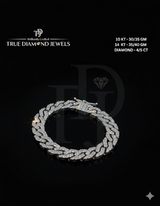 Pulsera de Cadena con Diamantes Baguette Premium, Oro de 10 y 14 Quilates, VS1 VS2, Color H-I, Joyería de Lujo con Diamantes Incrustados, Diseño Moderno - Product Image 5