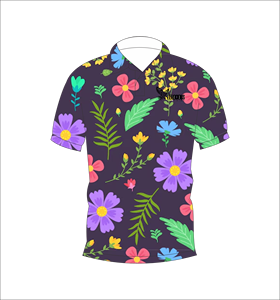 เสื้อโปโลลายดอกไม้ฮาวายแบบกำหนดเอง ซับเหงื่อ แห้งเร็ว แขนสั้น เหมาะสำหรับกอล์ฟ ลำลอง แฟชั่นฤดูร้อน - Product Image 2