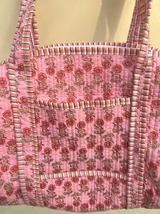 Sac fourre-tout matelassé léger vintage bohème de couleur unie, grande capacité, en coton, pour femmes, toutes saisons - Product Image 4