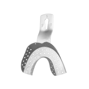 Plateau d'empreinte dentaire dentaire pour mâchoire inférieure dentée # 2 Appareils dentaires manuels professionnels en acier inoxydable pour la mâchoire inférieure, Pakistan - Product Image 1