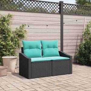 Sofá de Jardín de Poliratán Gris 123 x 62 x 69 cm, Muebles de Exterior Elegantes - Product Image 1