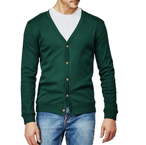 Men’s Classic Button-Up Knit <b>Cardigan</b> <b>Sweater</b> - Product Image 1