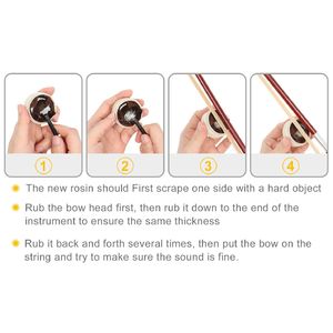 4/4ไวโอลินอะคูสติกสีธรรมชาติขนาดเต็มสำหรับผู้เริ่มต้นตัวไม้แบสวู้ดพร้อมกล่องโบว์ไม้สีดำอุปกรณ์ไม้โรซิน - Product Image 6