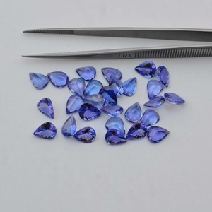 6x9mm naturel tanzanite en forme de poire pierre précieuse en vrac pour bijoux de mode IGI certifié bleu Royal tanzanite pierres calibrées vente - Product Image 2