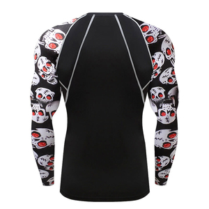 <b>Men's</b> Quick Dry Comfortable Rash Guard Solid Color Long Sleeves Swimming Wear Breathable <b>Compression</b> UPF50+ Eco-Friendly - Product Image 3