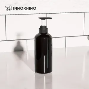 Pump 500Ml PET Shampoo Round Cylinder Plastic Bottle INNORHINO