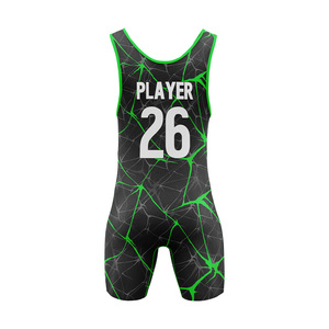 Traje de Una Pieza Personalizado para Artes Marciales Mixtas, Sublimado, Ajustado, de Secado Rápido, Unisex, para Adultos, Ropa de MMA, Singlet de Lucha Libre Americana - Product Image 6
